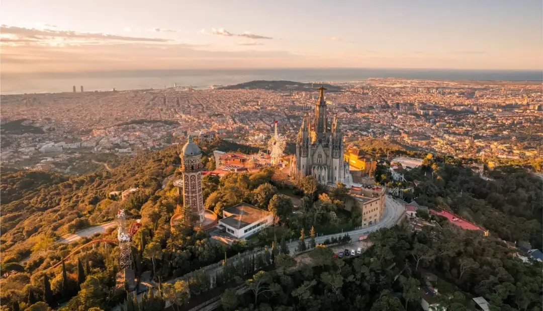 Barcelona vista desde el Tibidabo