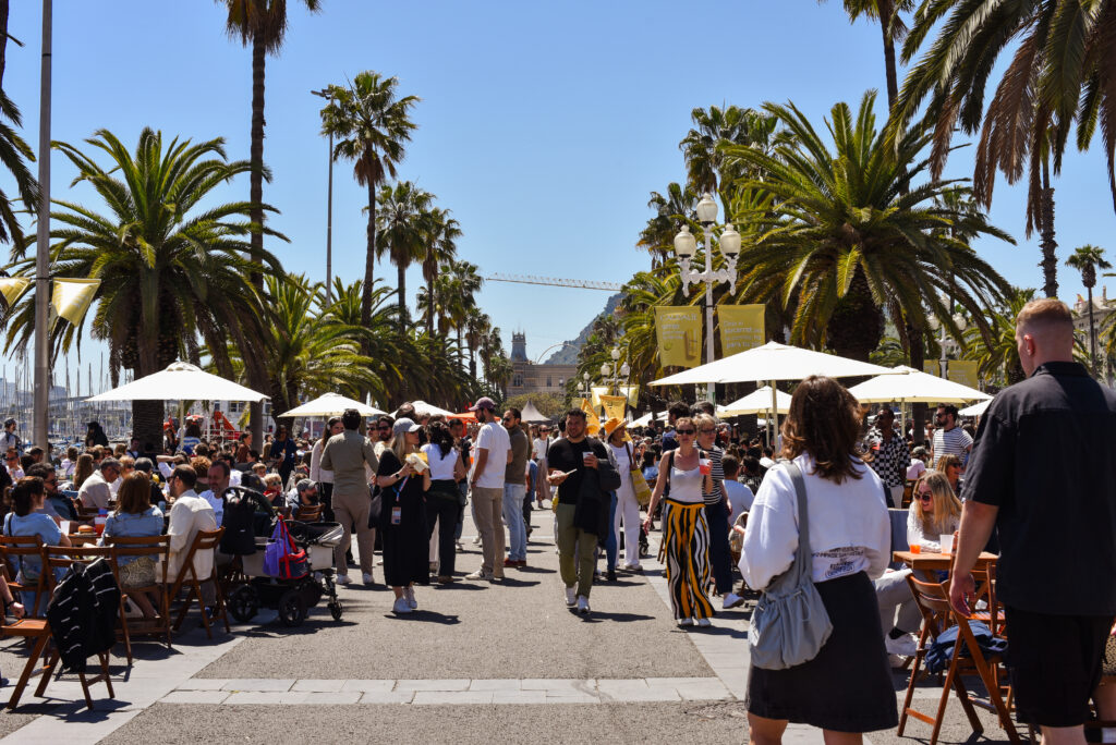 A Barcelona market in autumn